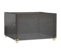 Generico Copertura Mobili da Giardino 8 Occhielli 125x125x75cm Quadrata,Nero,0.76kg,319287