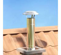 Generico Copertura per Camino Argento 25 x 25 x 20 cm,Accessori caminetti e stufe a legna-42008456