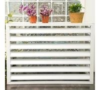 Generico Copertura per condizionatore Mini Split, Copertura per radiatore del condizionatore, coperture antifurto in Alluminio Robusto per condizionatore, riduzione del Rumore, Recinzione p