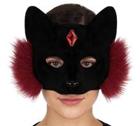 Generico Copertura Per Il Viso Di Gatto - Per Travestimenti Di Halloween, Copertura Per Il Viso Di Mezzo Ruolo | Maschera A Mezzo Volto Di Gatto Per Bambini, Palcoscenico, Feste In Maschera, Va