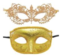 Generico Copertura per il viso per ballo in maschera, Copertura per il viso in maschera - Set di copriviso misterioso da 2 pezzi per ballo di fine anno,Splendide decorazioni per balli in per la fes