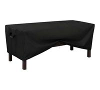 Generico Copertura per Mobili da Giardino Quadrata Impermeabile, 600D Oxford Resistente UV Antivento, Protezione per Set Tavolo e Sedie da Terrazza (A 155x155x80cm)