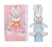 Genérico Copertura per pomello della porta, 2 pezzi, per mobili, design coniglio, per maniglie degli elettrodomestici da cucina, per l'inverno lavastoviglie