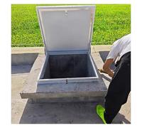 Generico Copertura per Porta di Accesso al vano intercapedine - Botola di Fuga di Emergenza con Ammortizzatore a Gas e Maniglia, Dimensioni Personalizzate 30"x36" (76x91 cm) per Ville, fabbriche e re