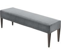 Generico Copertura Sedia Lavabile Copertura Panca in Velluto Copripanca Elastico per Sala da Pranzo, Cucina, Soggiorno E Hotel(Dark Gray,63"-71")