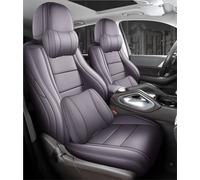 Generico Copertura Sedile Auto per GM per Hummer H2 2003 2004 2005 2006 2007 2008 2009 Set Coprisedili Auto Completamente Foderati in Pelle Personalizzati(Viola)