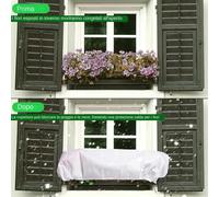 Generico Coperture Antigelo per Piante, Copertura per Aiuole 150 x 40 x 45 cm con Cordino, Tessuto Non Tessuto Traspirante per Vasi Fioriere Balcone Davanzale