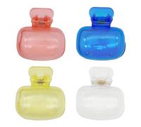Generico Coperture E Cappucci Per Spazzolino | 4 Pezzi Coperture Per Testa Spazzolino E Clip | Portatile Portaspazzolino Con Clip | Per Dormitorio Scuola Bagno Campeggio Ufficio Casa Bambini E Adulti