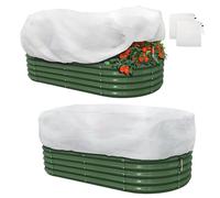 Generico Coperture Invernali Antigelo per Piante, Confezione da 2 Pezzi Scudo Termico da Giardino, con Stringhe per Orto Vivaio Giardino Balconata