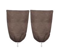 Generico Coperture Invernali per Piante con Protezione Antigelo,Protezione Traspirante - 2 Pezzi Coperchi per Piante Invernali in Tessuto Non Tessuto con Cerniera,per Uccelli Pomodori Rose Serra