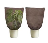 Generico Coperture per Piante Protezione dal Gel | Cordino di Sicurezza,2 Pezzi con Cerniera Respirabile Protettore Invernale per Piante - per Uccelli Conigli Scoiattoli Rosa Patio Serra