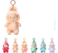 Generico copia non originale labubu Bigimo Energy Peluche Portachiavi, Collezione di 6 Personaggi, Colori Pastello, Decorazione Kawaii ricevi 1 solo peluche da collezione