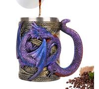 Generico Coppa Da Birra Drago - Boccale Medievale Drago 3D - In Acciaio Per Appassionati, Boccali Stile Gotico Per Birra Decorazioni Feste, Collezionisti Draghi, Feste A Tema