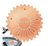 Generico Copper Bird Bath - Disk Floral Purification Panel, Algae Control Birds Baths Cleaner Plate, Durable Copper Garden Water Disk | Outdoor Bird Bath Maintenance Tool for Backyard Garden courtyar