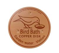 Generico Copper Purification Disk for Bird Bath Clean Birdbath Cleaner Triple-Point Support Purifier Plate Keeps Water Fresh for Outdoor Birdbaths Fountains Bowls