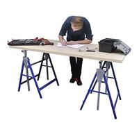 Generico Coppia di Cavalletti estensibili con Gambe fisse,Articoli di ferramenta,Utensili,Scale e ponteggi,Ponteggi-140099