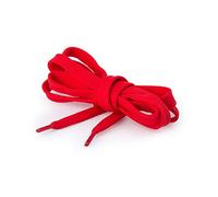 Generico Coppia di LACCI per Scarpe Colorati Piatti Un Paio Stringhe Shoes Laccio Scarpa (ROSSO)