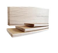 Generico COPPIA Listelli Curvati In Legno Di Faggio - Ricambio Per Doga - 3,8 X 0,8 su misura a scelta fino 89 cm di lunghezza