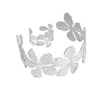 Generico Coppia per Braccialetti Floreali in Metallo Artistico, Disegni Regolabili, Comodi Accessori per l ' Uso Quotidiano Coppia per Braccialetti con Disegni Floreali Eleganti
