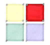Generico Copri Bicchieri Ponderati,Set da 4 Coperture con Velo - Coperchio Traspirante con Charm per Riunioni Matrimoni Picnic Ristoranti all'Aperto Barbecue