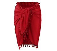 Generico Copri Costume Donna Copricostumr Copricostume Incrocio Donna Mare Corto Costumi e Pareo Pareo Donna Nude Look Copricostume a Portafoglio Camicia Lunga Copricostume Vestito da Mare Donna