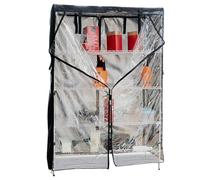 Generico Copri Scaffale per Dispensa | Proteggi Scaffale con Zip,Copertura Impermeabile Con Zip Resistente Ai Raggi UV Per Dispensa