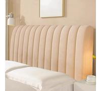 Generico Copri Testiera, Copritestata Letto Copritestata Letto Antipolvere Elasticizzato, Copricapo Spesso all-Inclusive, Fodera Protettiva per Arredamento Camera da Letto,Cachi,180cm