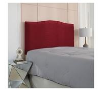 Generico Copri Testiera Elasticizzata Universale, Fodera Protettiva Antiscivolo Elastica, Tessuto For Quattro Stagioni, Design Antipolvere, Rapido Aggiornamento.(Red,220cm)