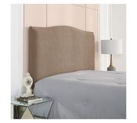 Generico Copri Testiera Elasticizzata Universale, Fodera Protettiva Antiscivolo Elastica, Tessuto For Quattro Stagioni, Design Antipolvere, Rapido Aggiornamento.(Brown,120cm)