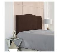 Generico Copri Testiera Elasticizzata Universale, Fodera Protettiva Antiscivolo Elastica, Tessuto For Quattro Stagioni, Design Antipolvere, Rapido Aggiornamento.(Dark brown,200cm)