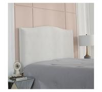 Generico Copri Testiera Elasticizzata Universale, Fodera Protettiva Antiscivolo Elastica, Tessuto For Quattro Stagioni, Design Antipolvere, Rapido Aggiornamento.(White,200cm)