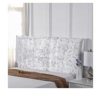 Generico Copri Testiera Elastico Universale Antipolvere For Camere Da Letto, Camere Degli Ospiti E Appartamenti, Tessuto In Poliestere Lavabile Con Comfort For Tutta La Stagione(White,150cm)