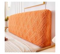 Generico Copri Testiera Elastico Universale For Camera Da Letto, Tessuto In Velluto Morbido For Tutte Le Stagioni, Vestibilità Facile E Design Lavabile.(Orange,150cm*60cm)