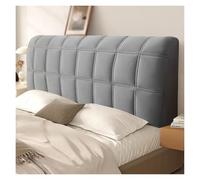 Generico Copri testiera in velluto elasticizzato, antipolvere e rimovibile, morbida fodera for testiera for camere da letto moderne, perfetto for della casa adatto agli animali domestici(Gray,200cm)