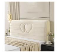 Generico Copri Testiera In Velluto Elasticizzato, Protezione Antipolvere Con Tasche Laterali, Si Adatta Alla Maggior Parte Delle Testiere For Uso Domestico E Alberghiero.(Beige,220cm)