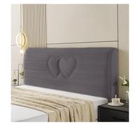 Generico Copri Testiera In Velluto Elasticizzato, Protezione Antipolvere Con Tasche Laterali, Si Adatta Alla Maggior Parte Delle Testiere For Uso Domestico E Alberghiero.(Dark Gray,200cm)