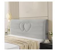 Generico Copri Testiera In Velluto Elasticizzato, Protezione Antipolvere Con Tasche Laterali, Si Adatta Alla Maggior Parte Delle Testiere For Uso Domestico E Alberghiero.(Light Gray,120cm)