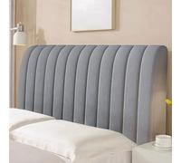 Generico Copri Testiera Trapuntata In Velluto Con Bordi Elastici - Protezione Antipolvere For La Struttura Del Letto For Ristrutturazioni Della Camera Da Letto E Home Staging(Beige,220cm)