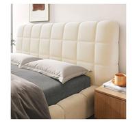 Generico Copri testiera trapuntata, protezione antipolvere, tessuto elastico, facile da lavare e universale for la decorazione del letto, migliora lo stile della casa.(White,180cm)