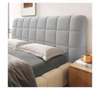 Generico Copri testiera trapuntata, protezione antipolvere, tessuto elastico, facile da lavare e universale for la decorazione del letto, migliora lo stile della casa.(Gray,180cm)