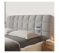 Generico Copri testiera trapuntato ed elasticizzato - Protezione antipolvere for il tessuto, facile da pulire, adatta for rinnovare la camera da letto e for l'arredamento della casa.(Gray,200cm)