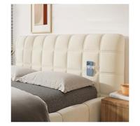 Generico Copri testiera trapuntato ed elasticizzato - Protezione antipolvere for il tessuto, facile da pulire, adatta for rinnovare la camera da letto e for l'arredamento della casa.(White,190cm)