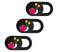 Generico Copri Webcam Privacy 3 Pezzi Ultra Sottile in ABS Design a Chiocciola per Laptop Tablet Apertura Scorrevole per Protezione Dati Personali