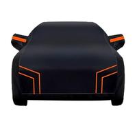 generico Copriauto Compatibile con BMW 3 Series Compact E36 1994-2000,Telo copriauto da esterno, copriauto personalizzabile impermeabile e antipolvere con cerniera (Black Orange)