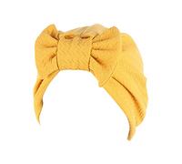 Generico Copricapo da Donna con Turbante con Fiocco per (Yellow One Size)
