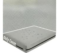 Generico Copridivano Antiscivolo - Fodere Cuscini Impermeabili per Divano | Esterno Giardino, Pallet, Panchina, Camper - Copriseduta con Cerniera, UV,(Gray,18x18x4 in)
