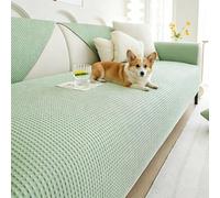 Generico Copridivano Estivo Impermeabile, Adatto Ai Cani, Lavabile, Antiscivolo, Adatto A Divani A Tre Posti, Protegge I Mobili, Adatto Agli Animali Domestici.(Green,70x240cm/2.3x7.9ft)