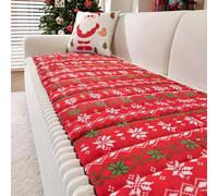 Generico Copridivano In Morbida Peluche-1234 Posti Copridivani Antiscivolo Autunno Inverno Divano Coperta，Protezione For Mobili For Animali Domestici Resistenti Ai Graffi E All'Usura(Red,70x150cm)