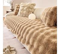 Generico Copridivano In Velluto Spesso E Morbido,Copri Divano Per Cane Gatti Antiscivolo, Copridivano A Forma Di U/L A 1234 Posti, Per Soggiorno, Cuscino(Stmle1,110x300cm)