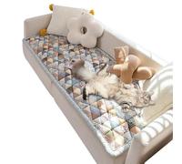 Generico Copridivano Per Divano - Copridivano protettivo in cotone chic da giardino - Comoda fodera autoadesiva multifunzionale antiscivolo per testiera, divano, davanzale, pavimento